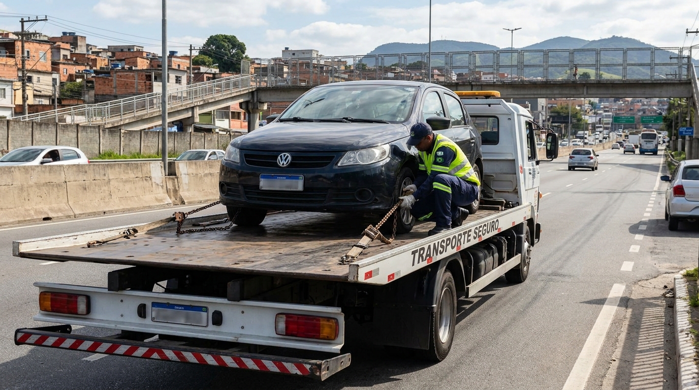 Logística para Veículos Parados no Centro, Franca‑SP